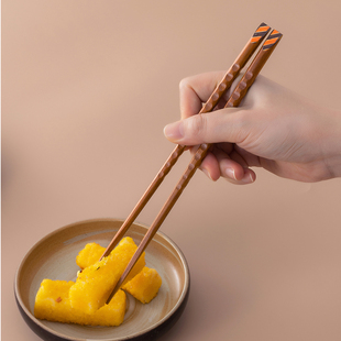 实木筷子家用铁刀木家庭筷食品级无蜡天然原木防霉尖头筷木质餐具
