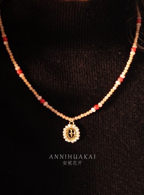 天然水晶项链女玛瑙叠戴