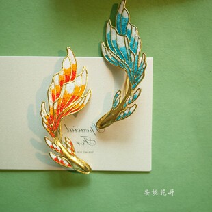 大鱼蓝色海洋精灵设计感大气国风胸针情侣别针夸张配饰女 鲲