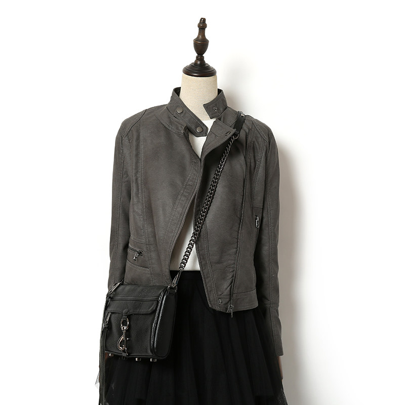 帅气复古修身2021春秋潮pu皮衣休闲机车飞行员夹克女外套短款长袖在类目 女装/女士精品, 皮衣中 - 来自Buy2taobao.com提供专业的淘宝代购服务