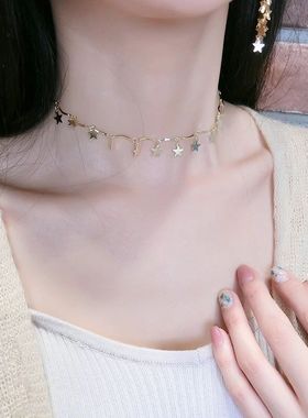五角星颈链星星项链女脖子饰品