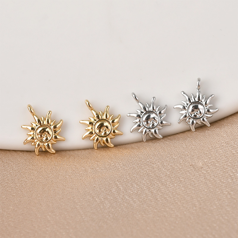 diy包金迷你挂坠耳饰品收尾吊片