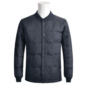 加肥爸爸 高领保暖内衣中老年厂家新款 男士 羽绒服鸭绒内胆长袖