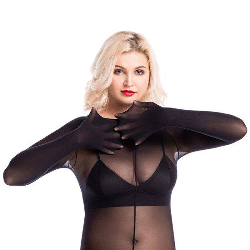 卿荷10D面膜全身丝袜女天鹅绒性感五指五趾连体衣男jj套情趣制服