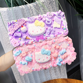 奶油胶diy文具盒铅笔盒材料女孩儿童手工自制女生小学生笔袋自制