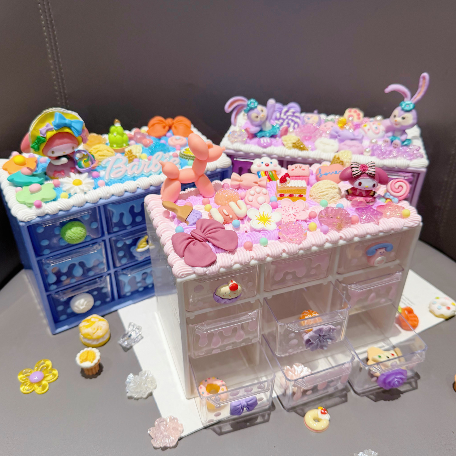 九宫盒多巴胺奶油胶diy九宫格收纳盒材料包儿童工自制饰品配件,饰品/流行首饰/时尚饰品新,其他DIY饰品配件,淘宝优惠券,粉丝福利购,淘宝优惠卷