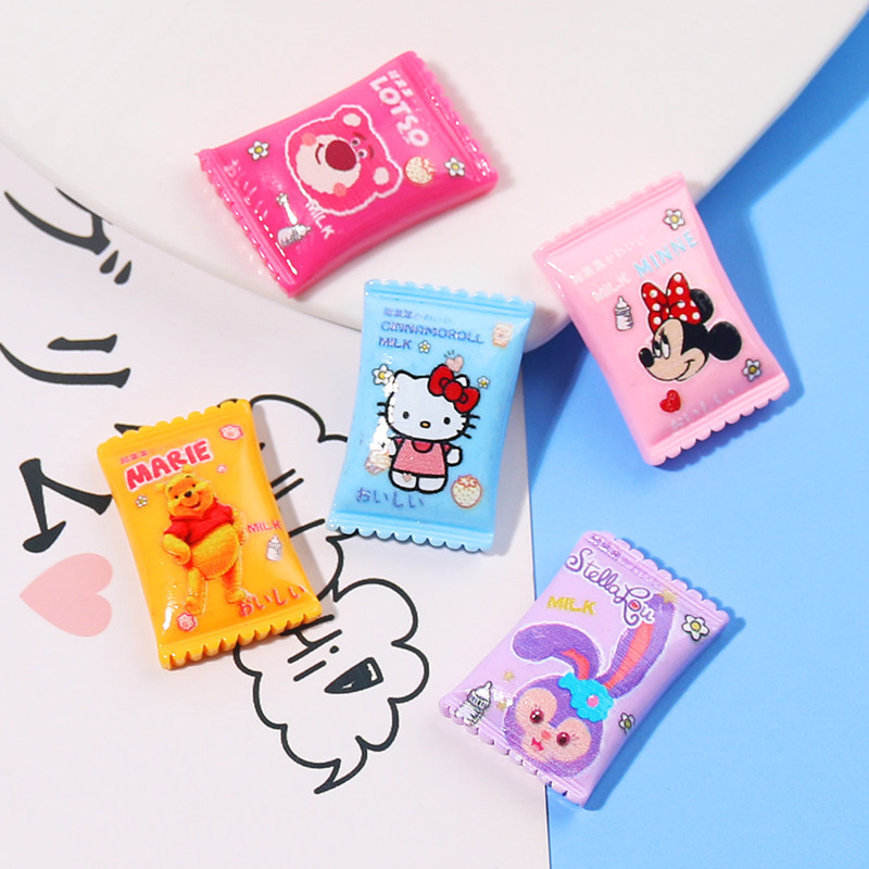 卡通动物奶糖奶油胶手机壳树脂饰品配件diy材料手工自制水晶滴胶