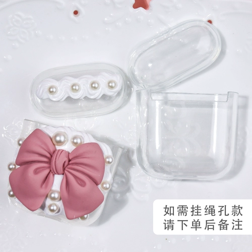 Apple, кремовые наушники ручной работы, силиконовый беспроводной защитный чехол, DIY, bluetooth, 2/3