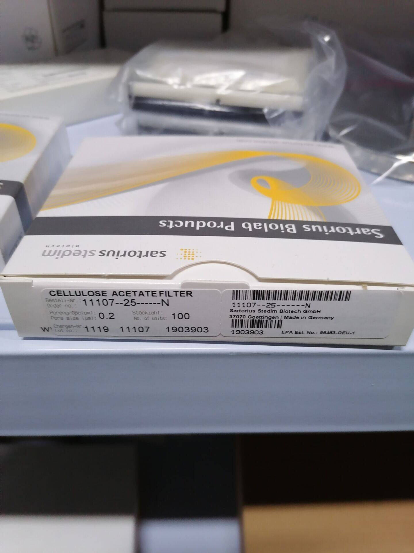 正品sartorius赛多利斯 11107-25-N醋酸纤维素(CA) 膜 11106-25-N