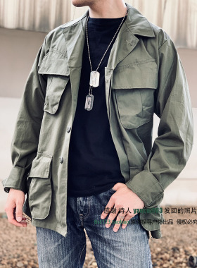 手套家 潮品82空降师套服越战TCU三代军绿上衣时尚风衣复古外套