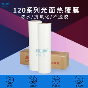 雁牌120型光面热覆膜热裱膜630 840 930光面 哑光热覆膜 770