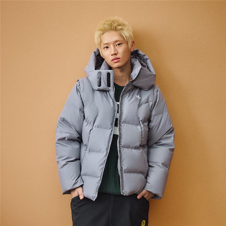 可拆卸保暖运动600蓬鸭绒羽绒服