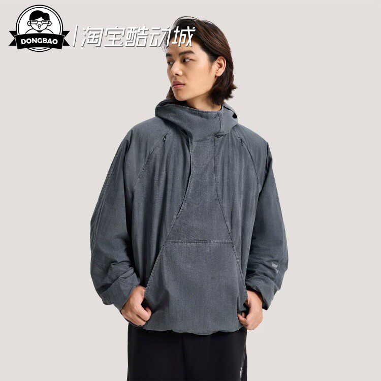 阿迪达斯休闲梭织宽松外套