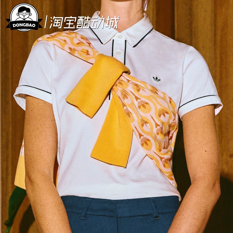 阿迪达斯高尔夫运动短袖POLO衫