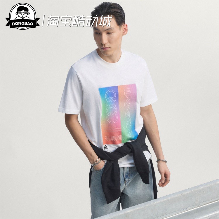 奥迪F1车队纯棉印花运动圆领T恤