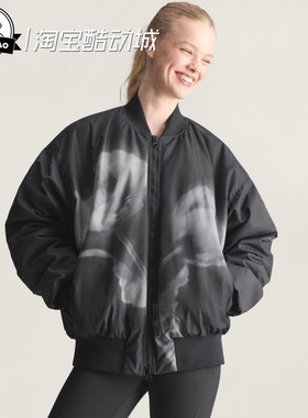 12月adidas阿迪达斯Printed 女子时尚休闲保暖运动棉服外套KA9599