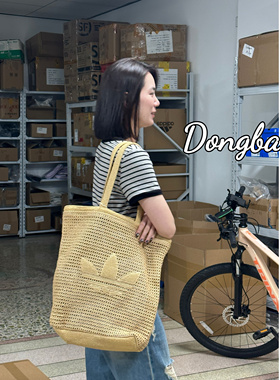 4月ADIDAS阿迪达斯ORI KNIT经典实用运动单肩托特包KC1421/KW2006