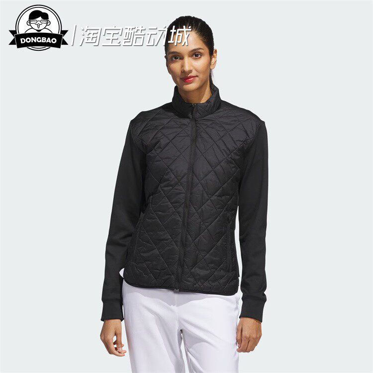 10月adidas阿迪达斯JACKET 保暖高尔夫绗缝运动棉服KA7965/JP3509