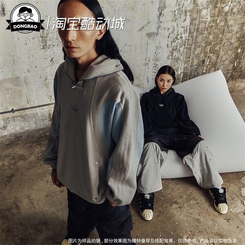 运动宽松连帽卫衣套头衫