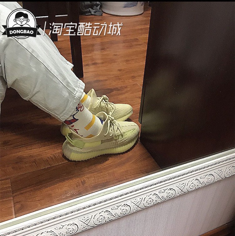 5月三叶草Adidas Yeezy Boost 350 V2 亚洲限定3.0 亚麻黄FX9028-