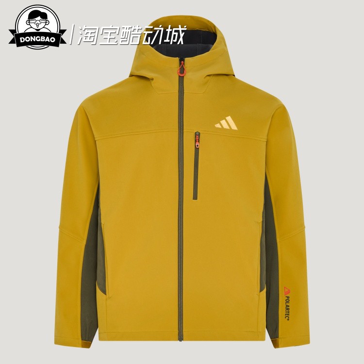 防风户外徒步软壳连帽夹克外套