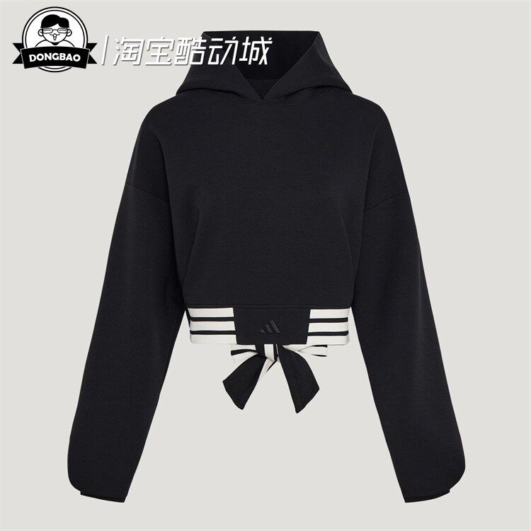 短款运动休闲宽松连帽卫衣套头衫
