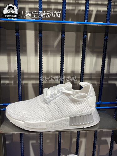 adidas三叶草女子舒适白银跑步鞋