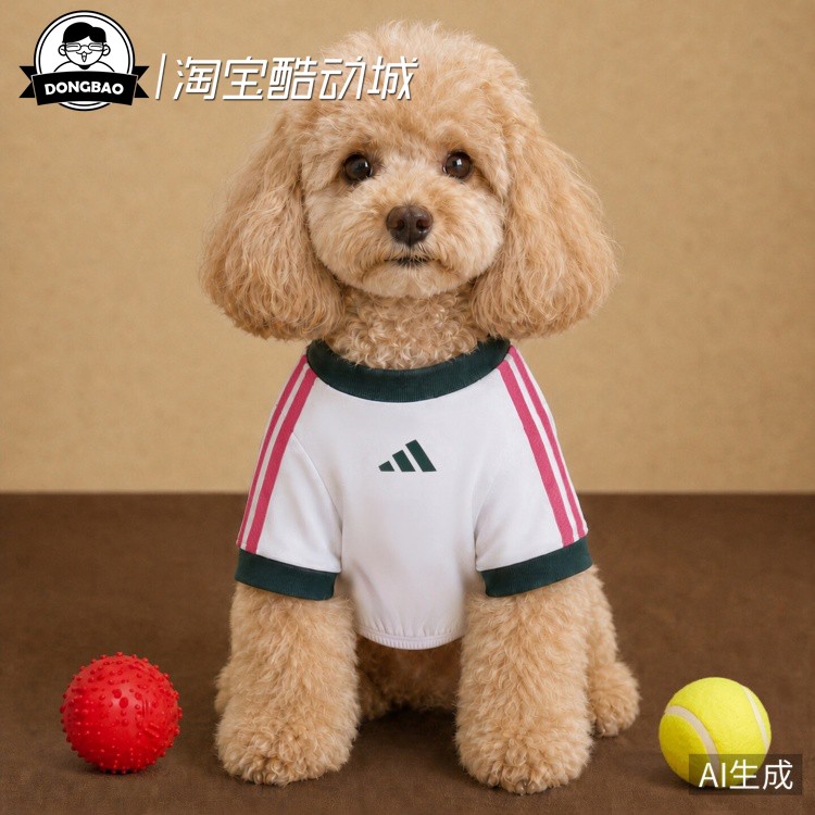 皇马足球短袖宠物球衣狗猫衣服