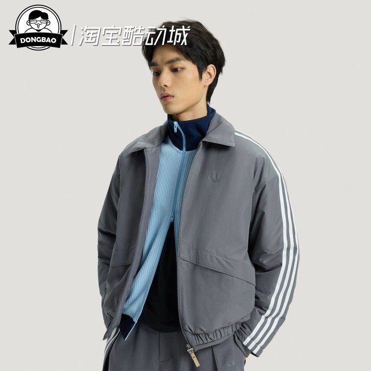 12月adidas阿迪达斯男子时尚保暖运动宽松棉服外套KS5337/KS5336