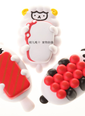 海豹绵羊网红日本散货 小熊鲑鱼卵食玩超萌可爱冰箱贴