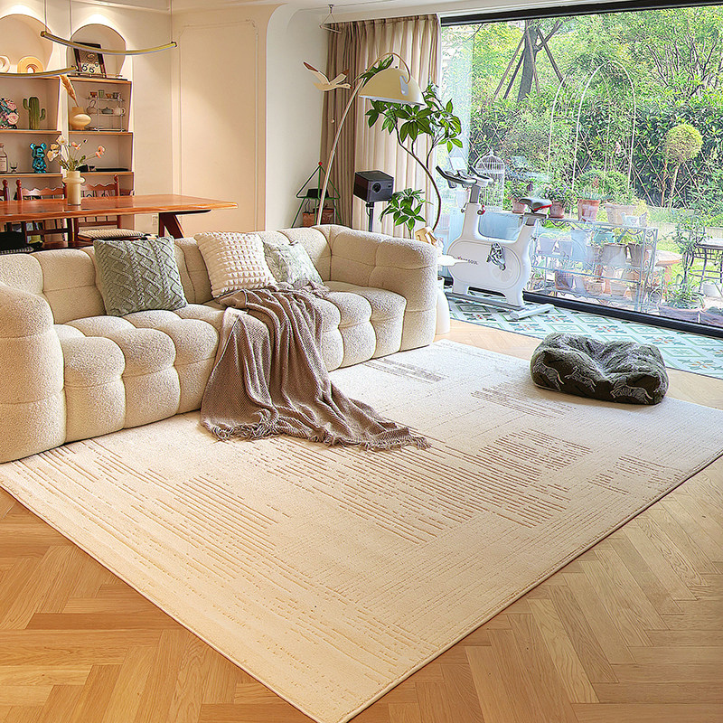 客厅地毯现代简约纯色可擦免洗加厚防水环保高级卧室沙发地垫,居家布艺,地毯,淘宝优惠券,粉丝福利购,淘宝优惠卷
