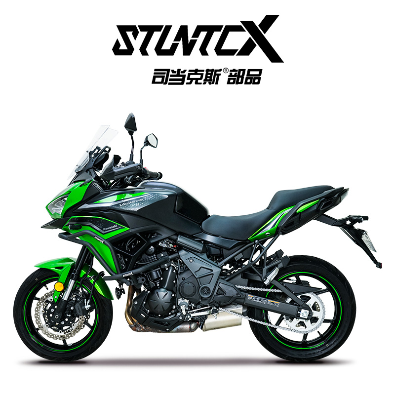 stuntcx护杠适配川崎异兽versys650保险杠全包围前护杠改装拉力杠