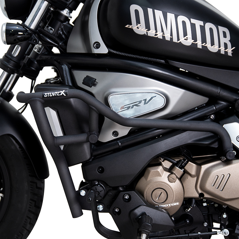 STUNTCX适配QJMOTOR闪500S保险杠闪500改装防摔杠护杠护架防摔球