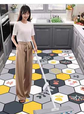 入户门地垫免洗pvc可擦厨房门垫家用玄关地毯可裁剪门口进门脚垫