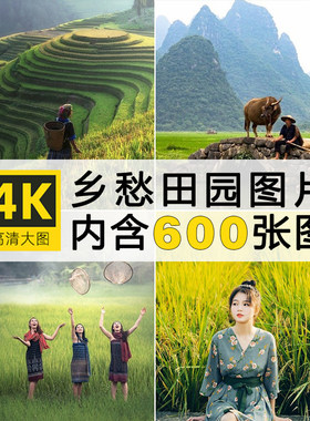 4K高清田园乡村生活乡愁风景摄影照片手机电脑壁纸图片自媒体素材