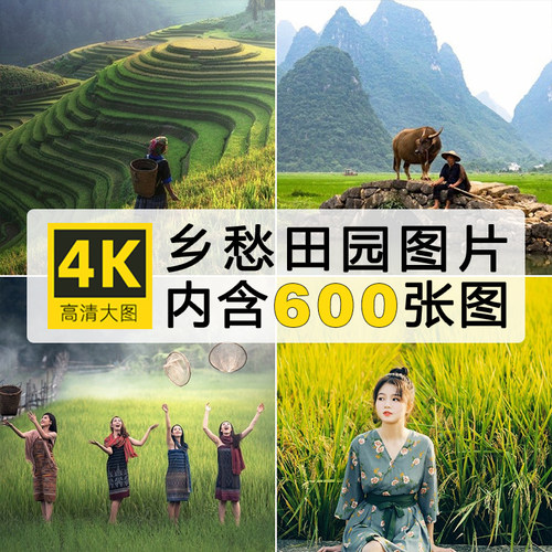 4K高清田园乡村生活乡愁风景摄影照片手机电脑壁纸图片自媒体素材