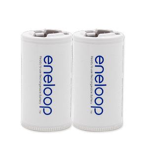 松下爱乐普eneloop 5号转2号 5号转1号电池 转换器转换桶5号变2号转换筒eneloop爱老婆五号转一/转二号电池