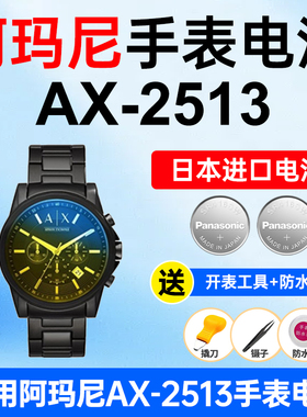 适用阿玛尼AX-2513手表电池Armani松下日本进口电池小颗粒电子