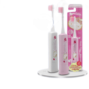 日本制hellokitty儿童皓必佳电动Minimum牙刷DBF-5W头松下电池
