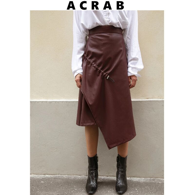 Frankie Shop 代購款Faux Leather Asymmetrical Skirt不對稱皮裙在類目 女裝/女士精品, 半身裙中 - 來自Buy2taobao.com提供專業的淘寶代購服務
