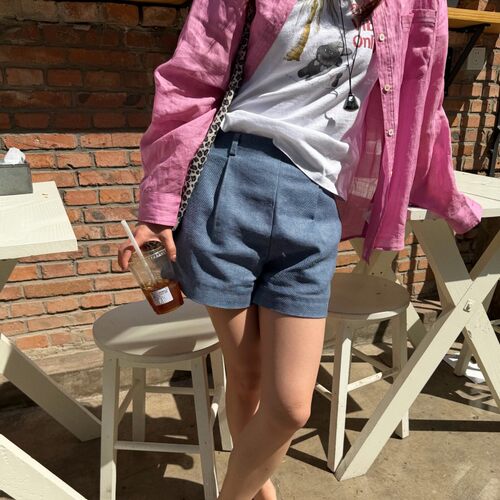 夏季高腰显瘦百搭牛仔短裤女