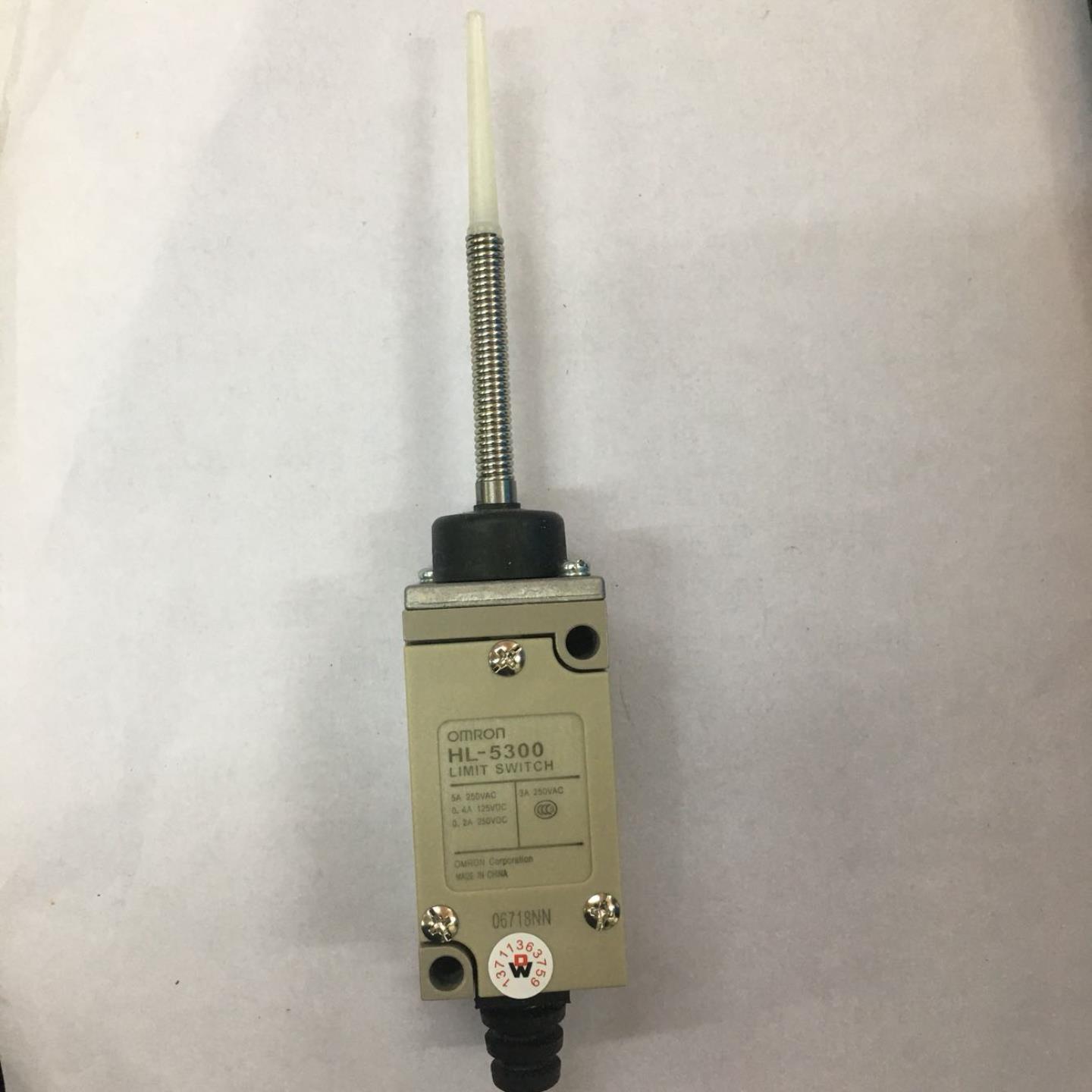 OMRON原装行程限位微动开关弹簧钢杆盘簧型HL-5300  HL5300