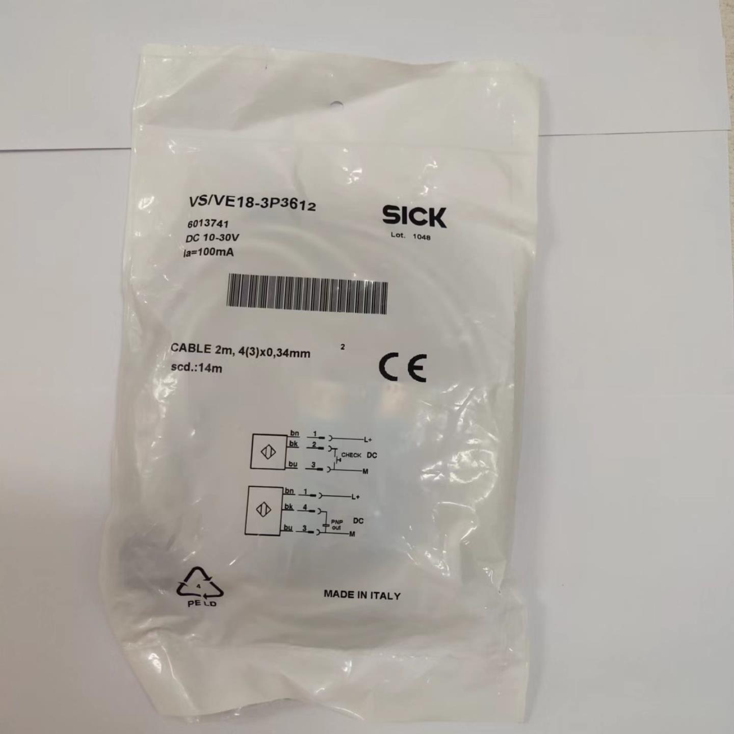 SICK  光电开关 VSVE18-3P3612