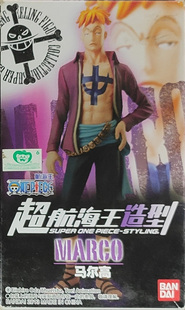 万代 海贼王 超航海王造型 小POP 马尔科 MARCO 盒蛋 周边摆件