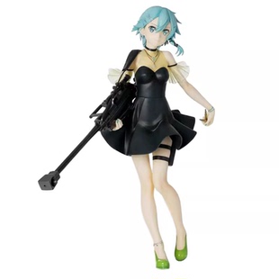 SEGA 刀剑神域 EX LPM 朝田诗乃 黑色晚礼服 机枪 景品手办