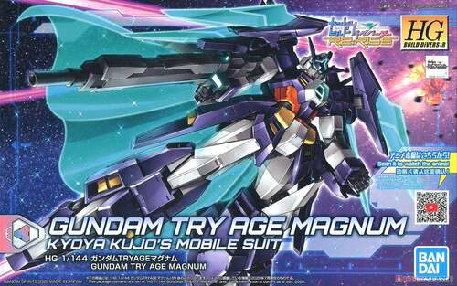 万代 HGBD R 1/144 创形者 TRY 马格南 AGE 高达拼装模型 - 封面