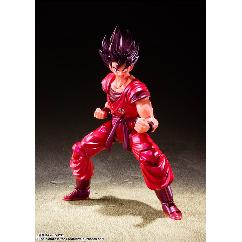 万代 七龙珠Z SHF 孙悟空 界王拳 新版 红色 可动手办模型人偶