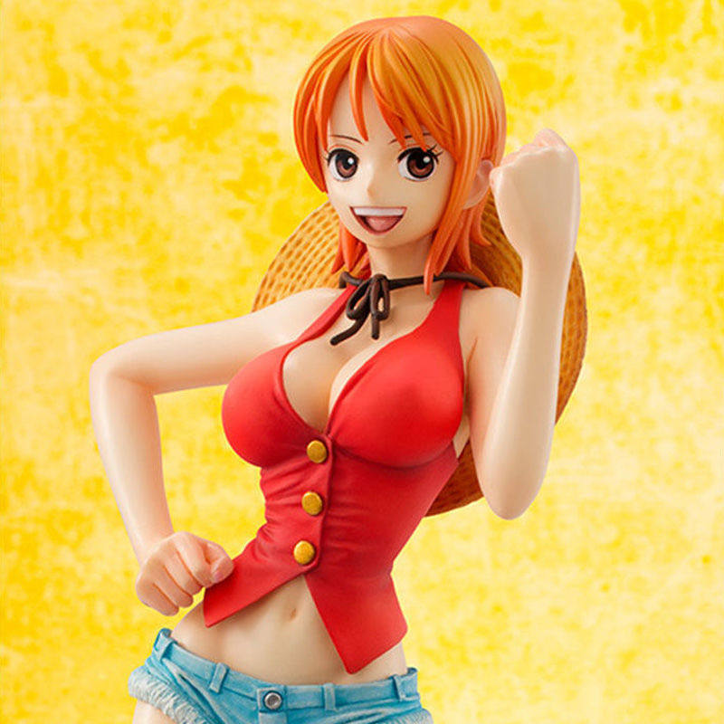 megahouse mh海贼王 pop 红衣 草帽 娜美 限定版 手办