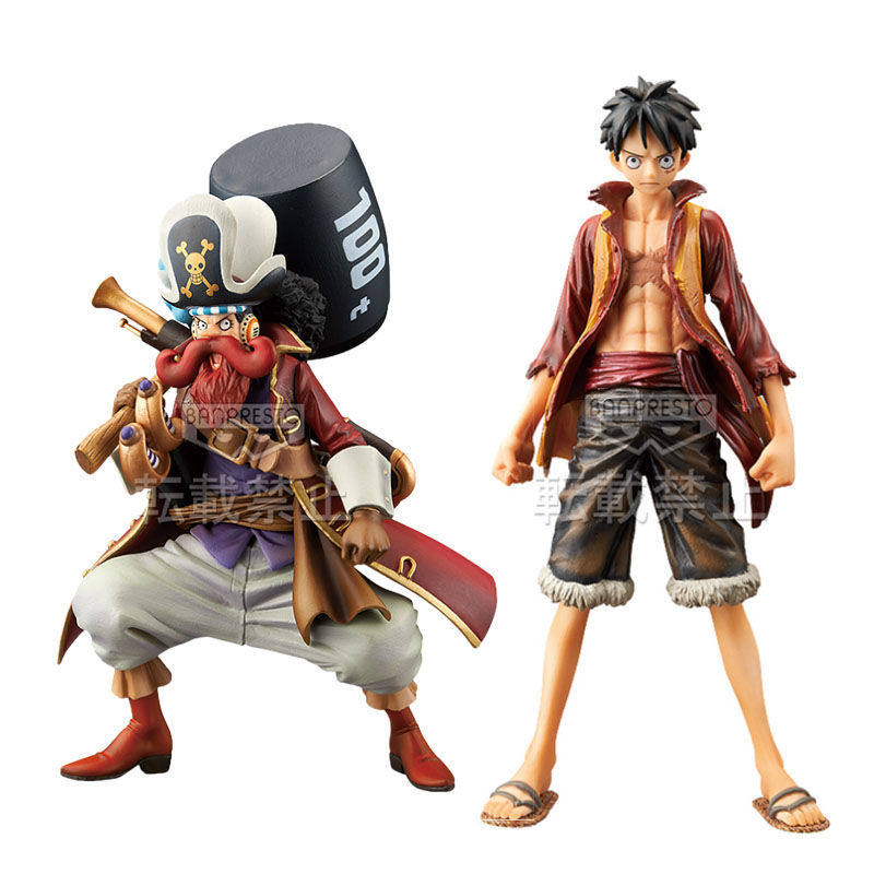 眼镜厂dxf海贼王 伟大航路男人 剧场版  路飞乌索普 组立景品手办