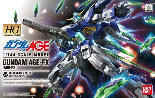 万代拼装模型 hg 1/144 age-27 gundam age-fx 高达 形态